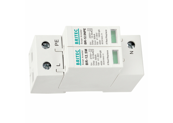 Protector contra las sobretensiones de potencia EN61643-11 Protector contra las sobretensiones de luz AC Tipo 1+2