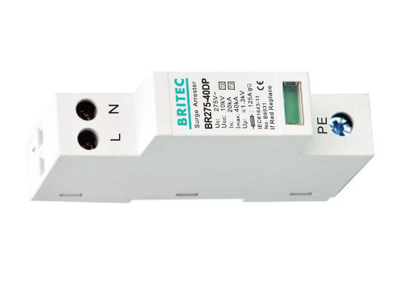 Tipo de dispositivo protector eléctrico de la oleada 3 protector de sobretensiones del relámpago de 275V 40kA