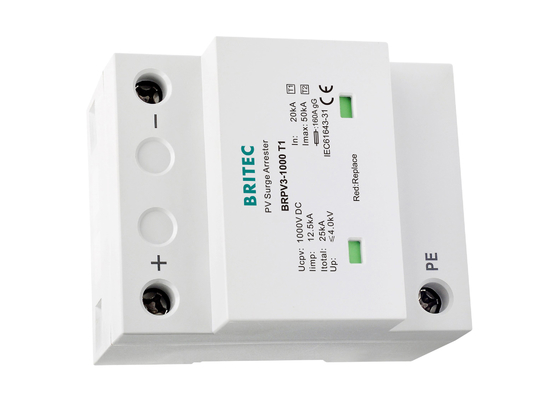 Clasifique los pararrayos de la oleada de la clase II SPD picovoltio de I para los sistemas fotovoltaicos 12.5kA 10/350us