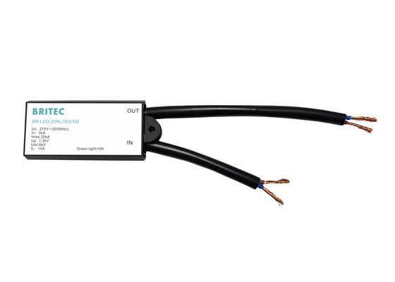 tipo de dispositivo protector de la oleada de 275v LED 3 protector de la calle de la luz de 6KV 20KA