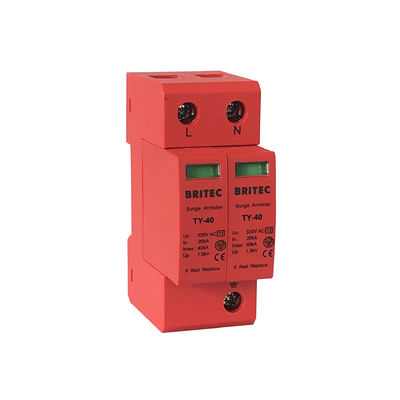 Dispositivo de protección contra sobretensiones eléctricas de fase única de 40 kA Ac SPD detector de rayos protector contra truenos