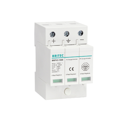 BRPV3-1000 40KA DC SPD Dispositivo de protección contra sobretensiones fotovoltaica solar Relámpago Protector contra sobretensiones t1 t2 dc