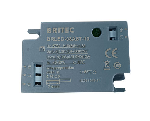 BRLED-08AST-10 Dispositivo de protección contra sobretensiones para iluminación 10kA Luz de calle LED PROTECTOR ELECTROSTÁCTICO Sistema de iluminación LED