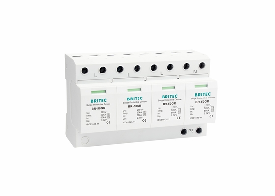 Pararrayos de la CA 3 amortiguador de onda industrial de la fase IEC61643 BR-50GR
