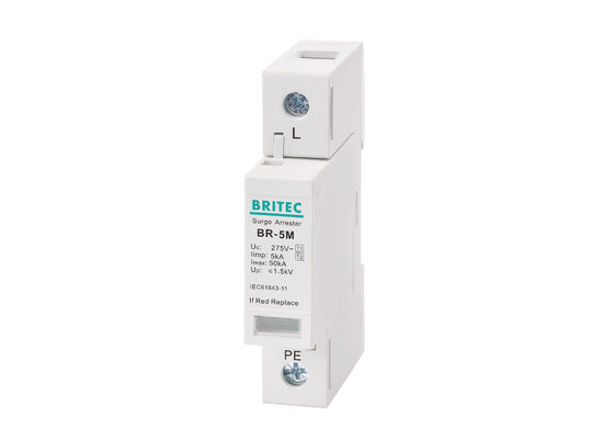 275V AC 5kA Iimp T1+T2 Protector contra sobretensiones y bloqueador de sobretensiones para sistemas de baja tensión